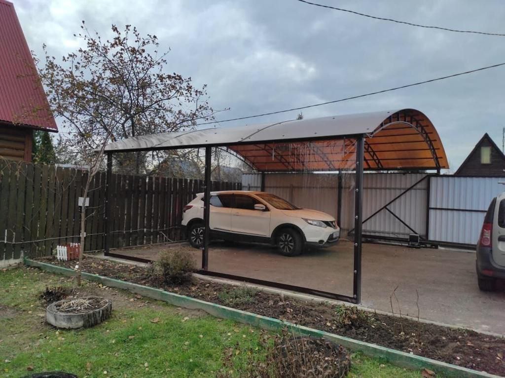 Прозрачные шторы ПВХ для навеса под автомобиль в Коломне